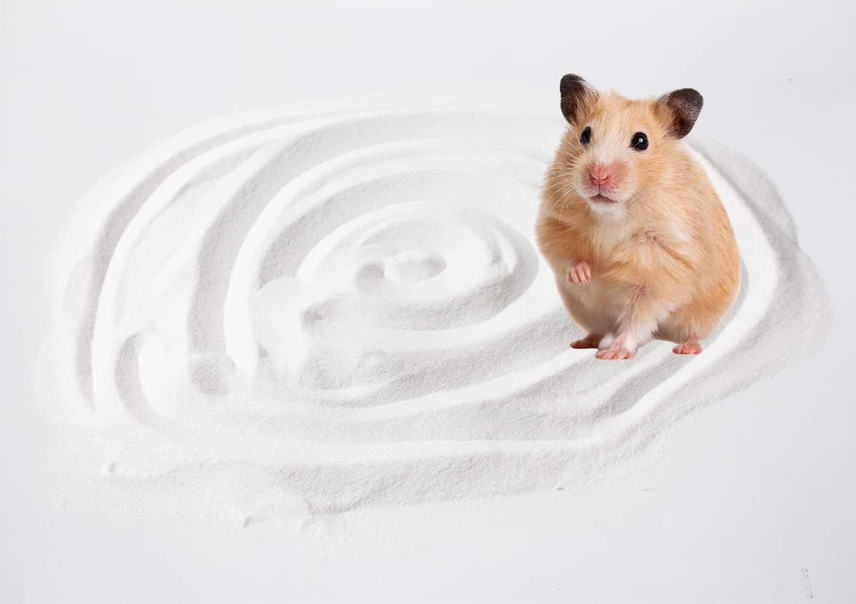 Hamster Bath Sand, 7.7lb Dust Free Desert Sand or Potty Litter Sand for Hamster Chinchillas Gerbil Syrian Mice Small Animals