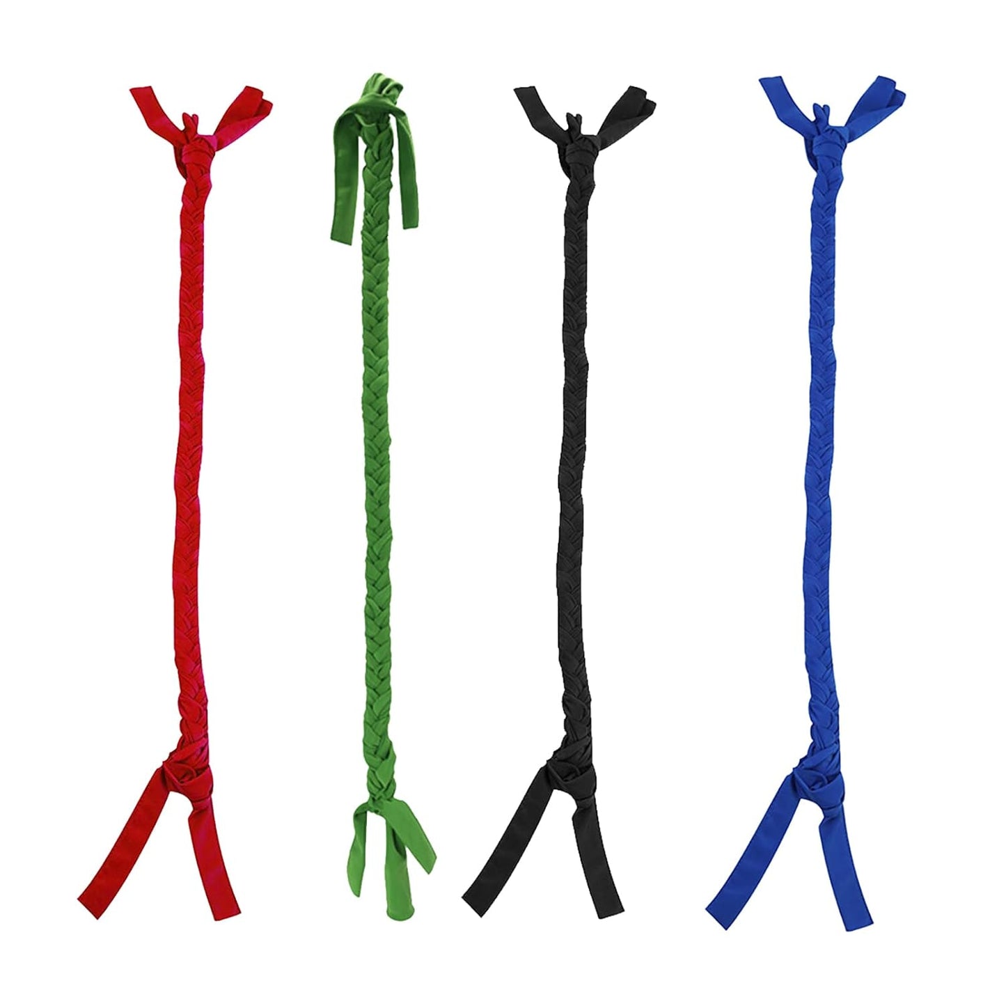 Horse Ponytail, 3 Tube Horse Tail Bag Solids for Horses (Red)