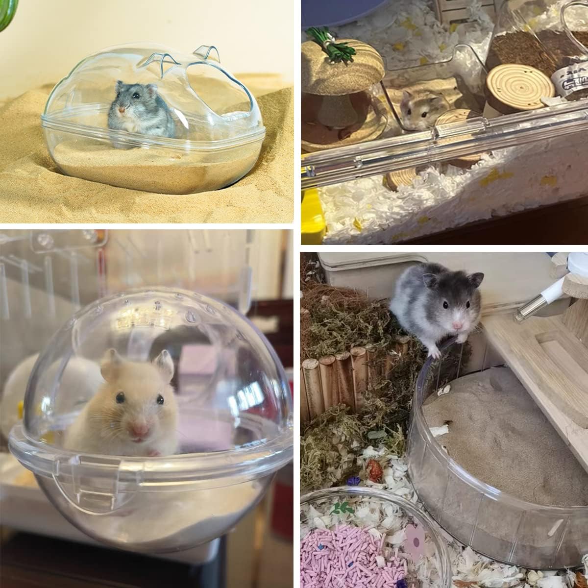 Hamster Bath Sand, 7.7lb Dust Free Desert Sand or Potty Litter Sand for Hamster Chinchillas Gerbil Syrian Mice Small Animals(Beige)