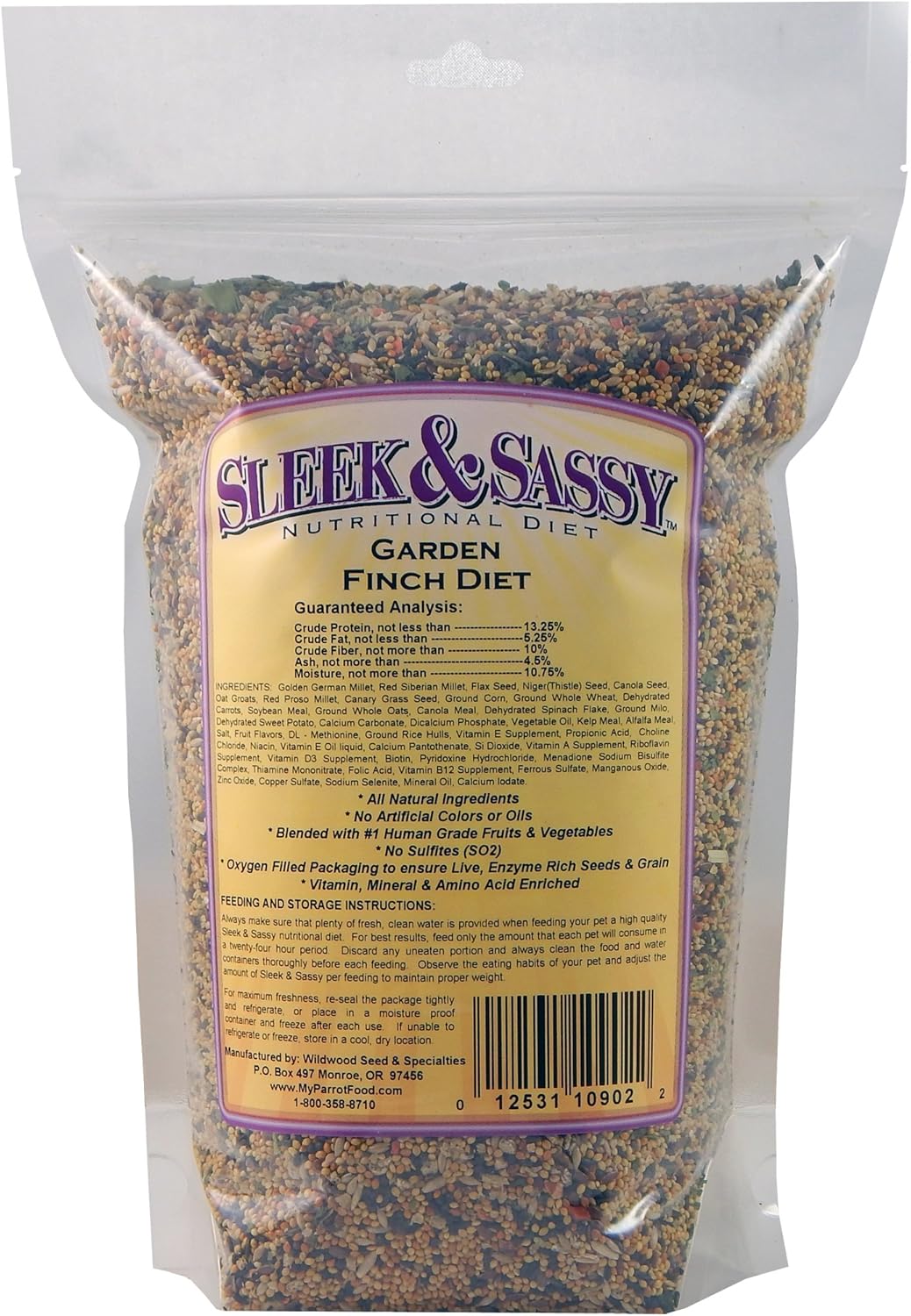 SLEEK & SASSY Garden Finch Bird Food (2 lbs.)