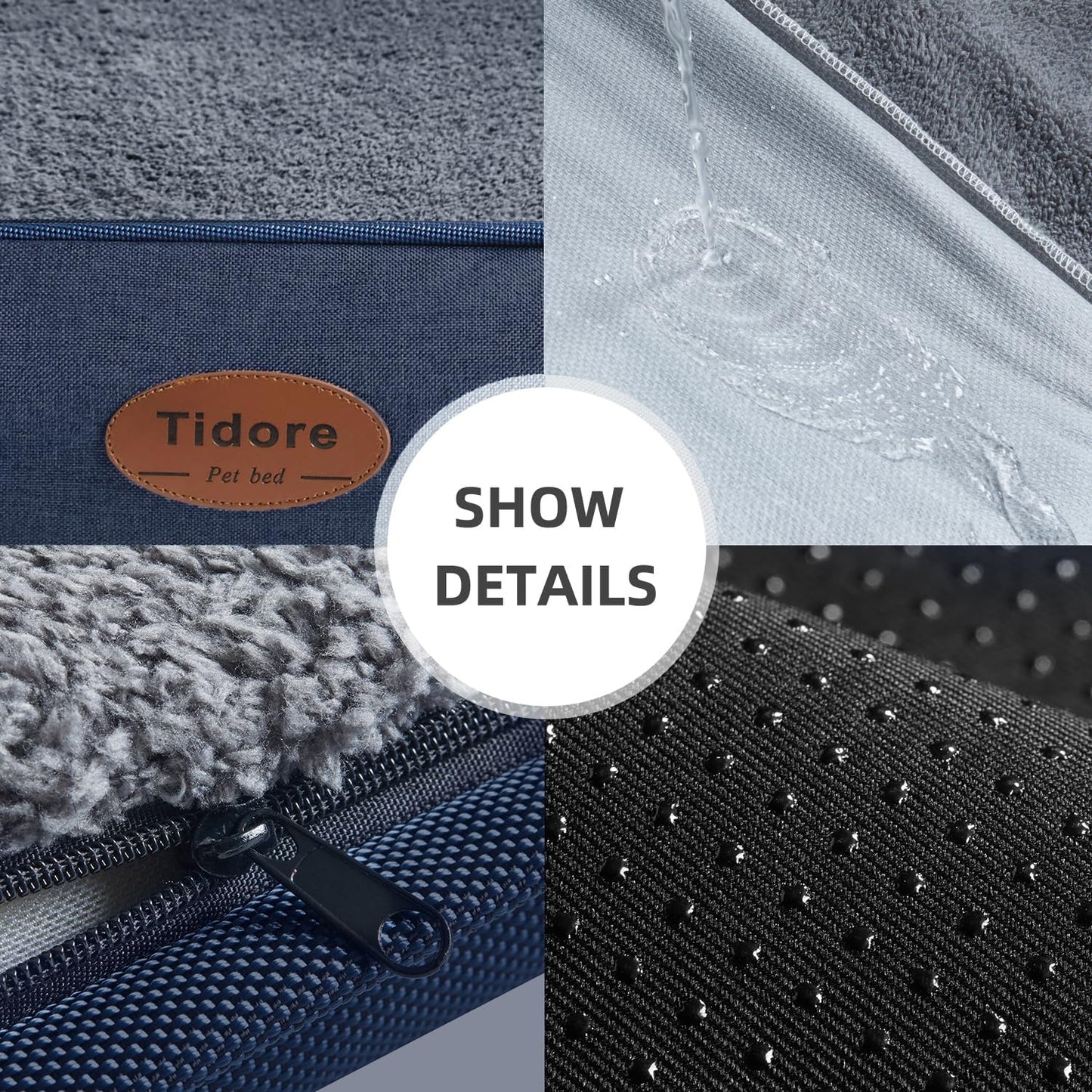 Orthopedic Dog Beds for Medium Dogs, Durable Egg Crate Foam Sofa Dog Bed wit Washable Removable Cover,Waterproof Lining,Pet Bed for Large Dogs (Olive Green, 31.5" L x 25.2" W x 7" Th)