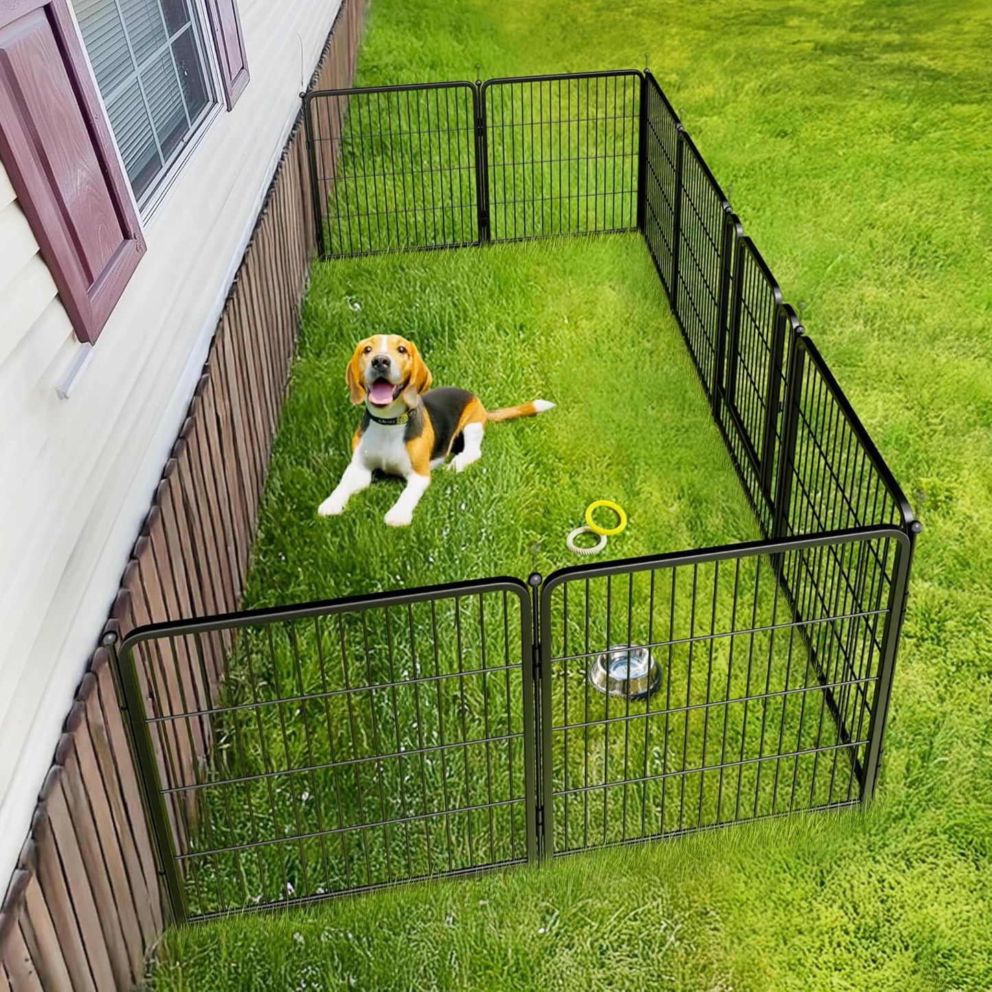 FXW Rollick Unleashed Dog Playpen for Indoor, Yard, RV Camping, 32 inch 8 Panels for Small and Medium Dogs│Patented