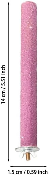 1Pc Random Color Bird Perch Stand Toy Wood Parrot Perch Stand Grinding Claw Sticks Sanded Surface Cage Toy for Parakeets Finches Parakeet Toys，Birdcage Accessories, Bird Perches