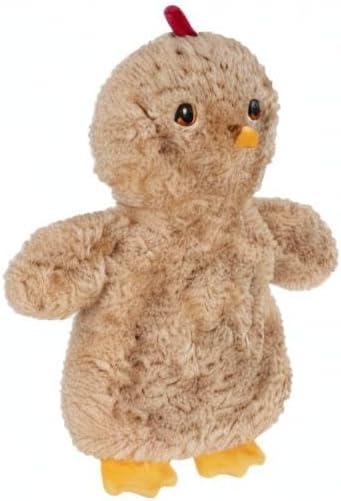 Best Pet Supplies Interactive Squeaky Dog Chew Toy, Ideal Dog Toys for Chewers, Small, Medium & Large Dogs, and Fetch Lovers - Crinkle Chicken (Khaki), Large