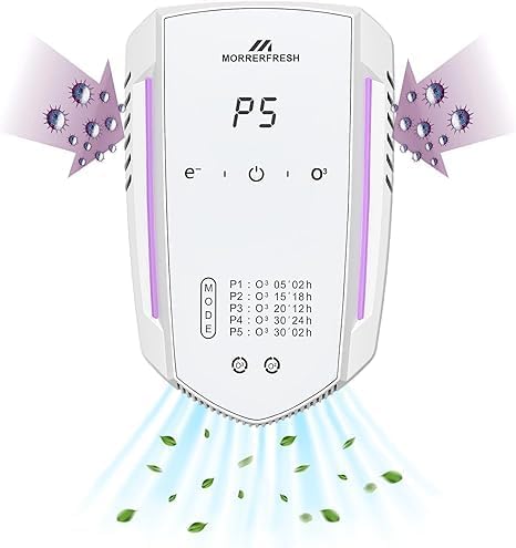 Cat Litter Deodorizer Air Ionizer Ozone Generator Odor Eliminator for Home Pets Litter Box Room Toilet Garage Air Purifier or Car, Rooms, Smoke 99% Pets Poof Odor Eliminator Odor Removal