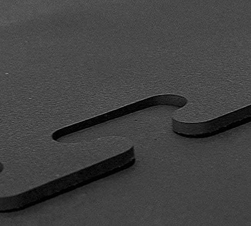 American Floor Tiles - Heavy Duty Stall Tiles - Stable/Horse Tiles - Thick, Durable Rubber Flooring Solid Black 8' x 8' Set 1/2" Thick (16 Tiles Total)