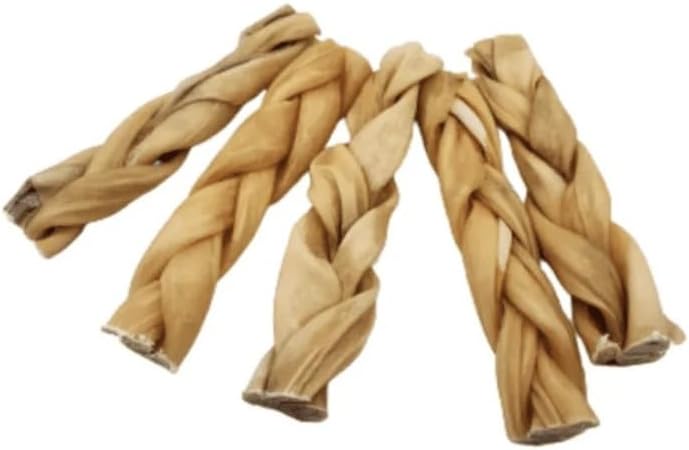 Pets Plus Premium Dog Treats – 3-Pack Braided Cheek Collagen Sticks for Dogs – Long-Lasting, Natural, High Protein Chew – Rawhide Alternative for Medium & Large Dogs