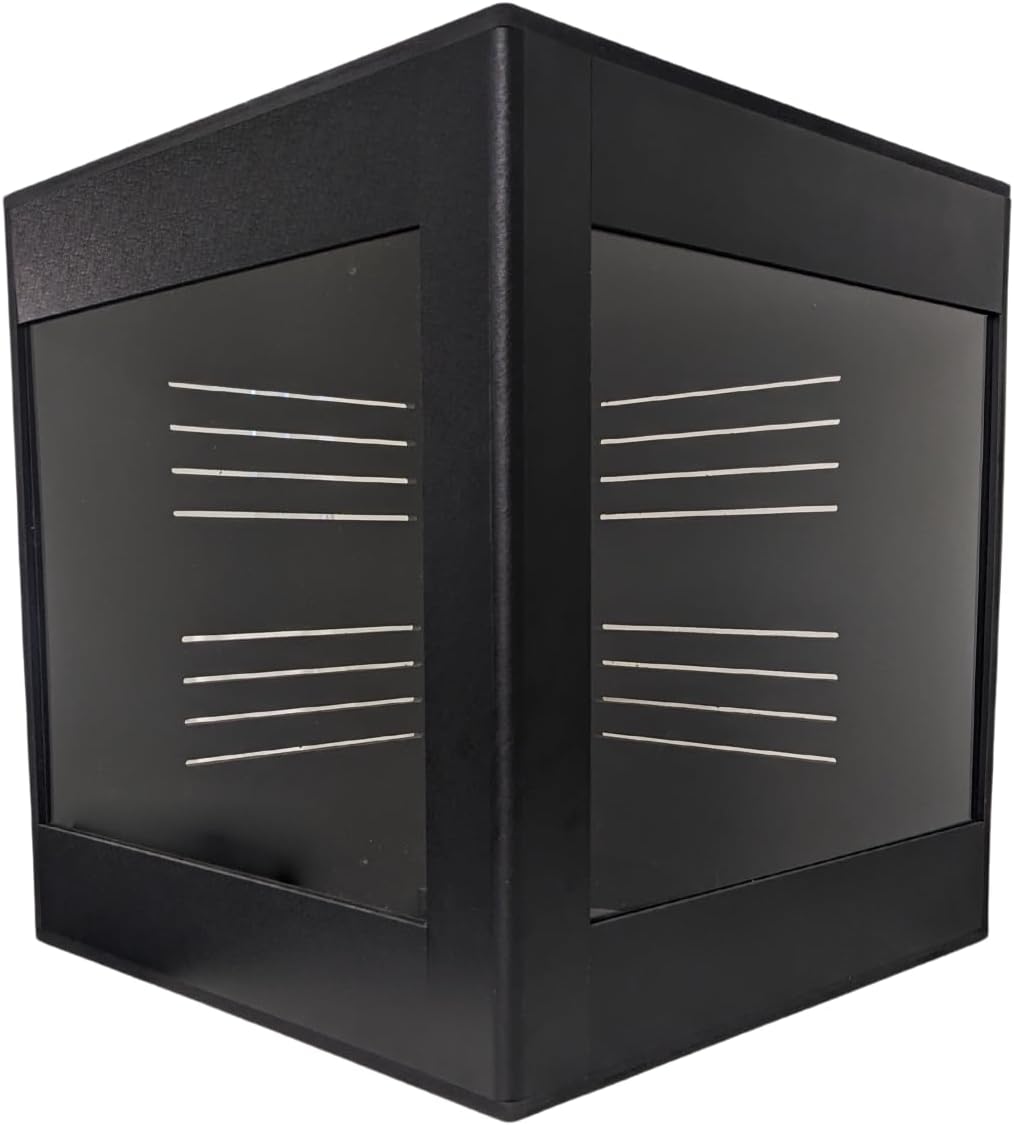 Premium PVC Reptile Enclosure, 40 Gallon, Easy Assembly, Moisture-Proof, Heat Retention, Sliding Doors, Ventilation, Bio-Active Setups, Non-Reflective Black Finish, Made in USA (Black Brace)