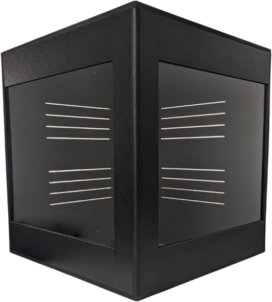 Premium PVC Reptile Enclosure, 40 Gallon, Easy Assembly, Moisture-Proof, Heat Retention, Sliding Doors, Ventilation, Bio-Active Setups, Non-Reflective Black Finish, Made in USA (Black Brace)