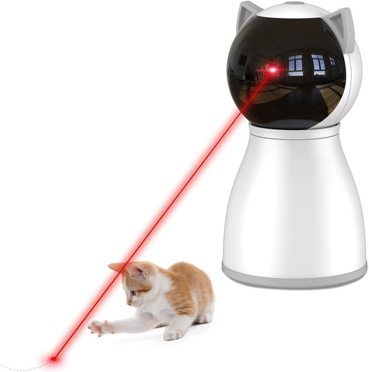 Laser Cat Toys for Indoor Cats,The 4th Generation Real Random Trajectory Motion Activated Rechargeable Automatic Cat Laser Toy,Interactive Cat Toys for Bored Indoor Adult