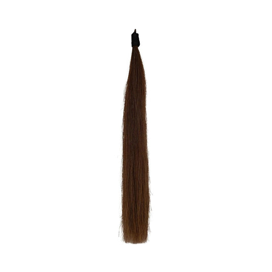 Horse Tail Extension with Braided Horsehair Loop, Blunt Cut Bottom, 3/8 lb, 28-30 inches (chestnut)