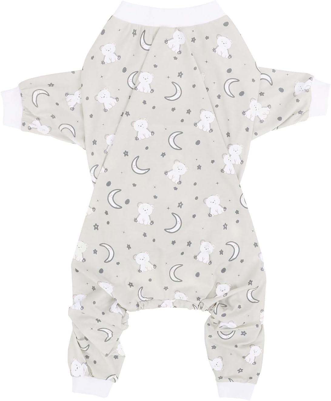 HDE Dog Pajamas One Piece Jammies Jumpsuit Pet Clothes Outfit Stretchy Lightweight Comfy Shirt Pjs for M-3XL Dogs Goodnight Polar Bears - 2XL