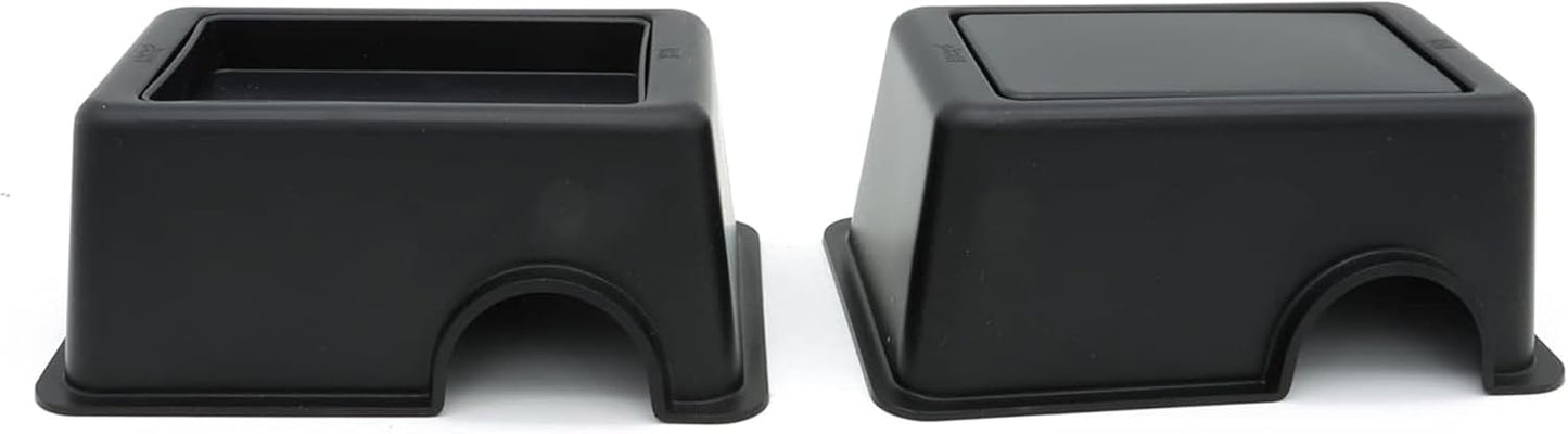 Reptile Hide Box Snake Hide Feel Secure and Safe, Gecko Hide (Black, Small 4 Pcs)