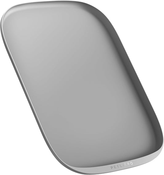 PETLIBRO Dog Food Mat, Safety Silicone Cat Food Mat for Feeder & Fountain, Waterproof Dog Bowl Mat, Raised Edge Spill Protection Floor, Cove Feeding Mat for AF005, AF103 Single Tray, 17.7"x12"