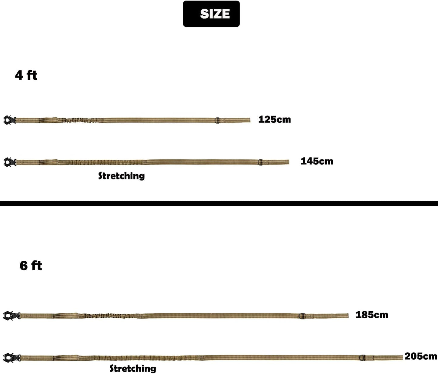 ICEFANG Tactical Dog Leash,K9 Training Walking Bungee Lead with 2 Control Handle,Heavy Duty Quick Release Metal Clasp,for Medium Large Breed (Teal, 6 FT)