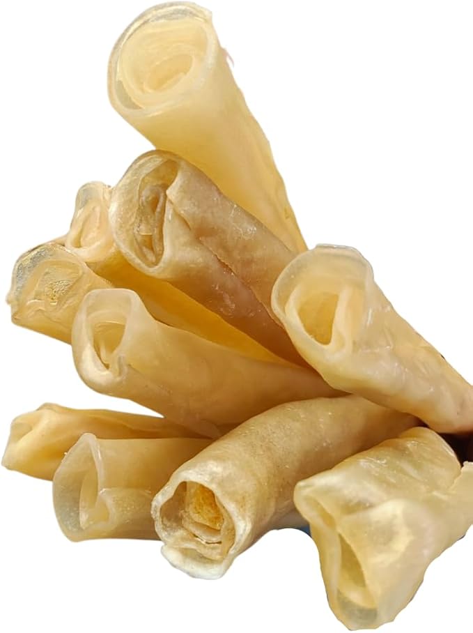 Amazing Dog Treats -Small Collagen Stick - (6 Inch - 8 Count) - Collagen Beef Cheek Rolls - No Hide Bones for Dogs