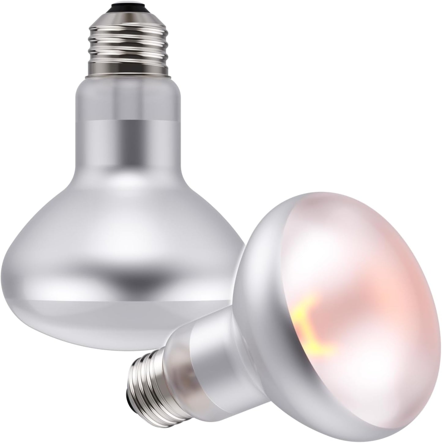 MRREPTILE Reptile Heat Lamp Bulbs, 2-Pack 75W Intense Basking Bulbs, Reptile Basking Lamps, Bearded Dragon Basking Light, Simulated Natural Basking for Reptiles Snakes Lizards Tortoise Heater