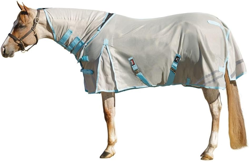 Schneiders Cooling Soft Interlock Mesh II Horse Fly Sheets | 300D Cooling Fabric | 80% UV Protection | SilverTek Lining | Reflective Stripes