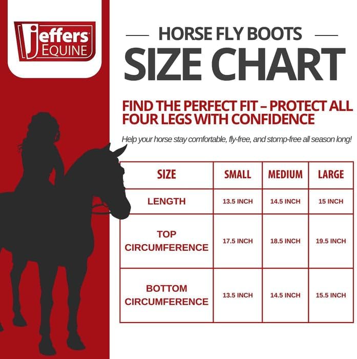 Jeffers Romper Stomper Fly Boots for Horses - Grey, Large – Breathable Mesh Leg Wraps for Insect Protection, Stable Accessories for Summer Turnout, Ride Gear, Horse Hoof & Leg Care - 4 Pack