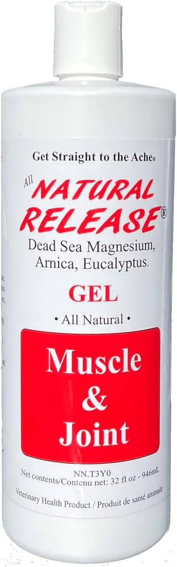 Natural Release Muscle Gel Treatment - Horse Liniment for Sore Muscles, Joint Pain, and Tendons
