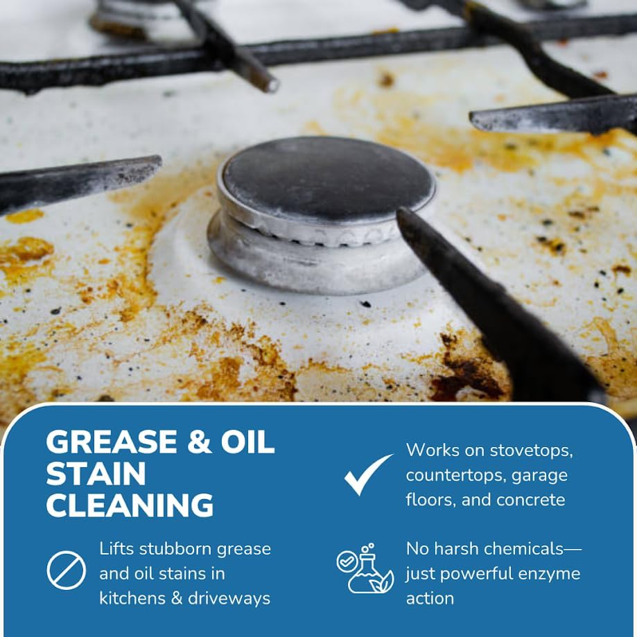 Bird Barrier Dissolve-It Max Enzyme Cleaner - Bird Dropping Cleaner - Dissolves Waste – Treat Affected Areas Before Installing Bird Control Products - Cleans pet stains - 1 Pint Makes 1/2 Gallon