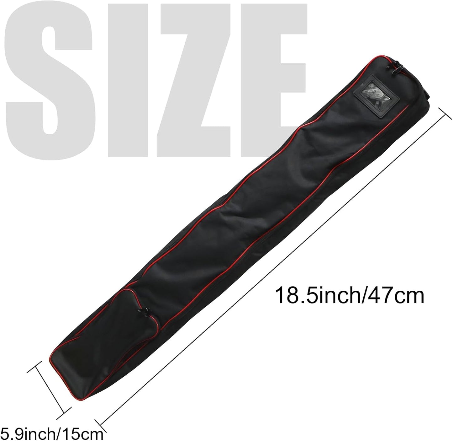 Asooll Horse Tail Extension,Horse Harness Bag,Black