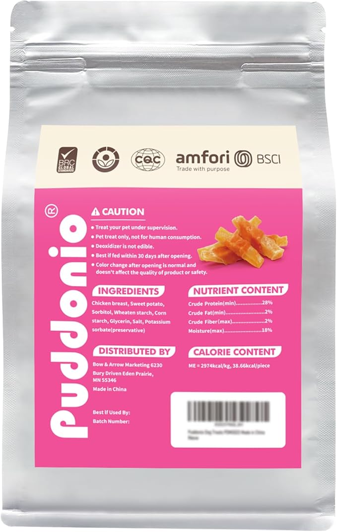 Dog Treats, Chicken Wrapped Sweet Potato Dog Treats, Rawhide Free Healthy Snacks, Soft Chews for Puppy and Small Dogs, 25 oz