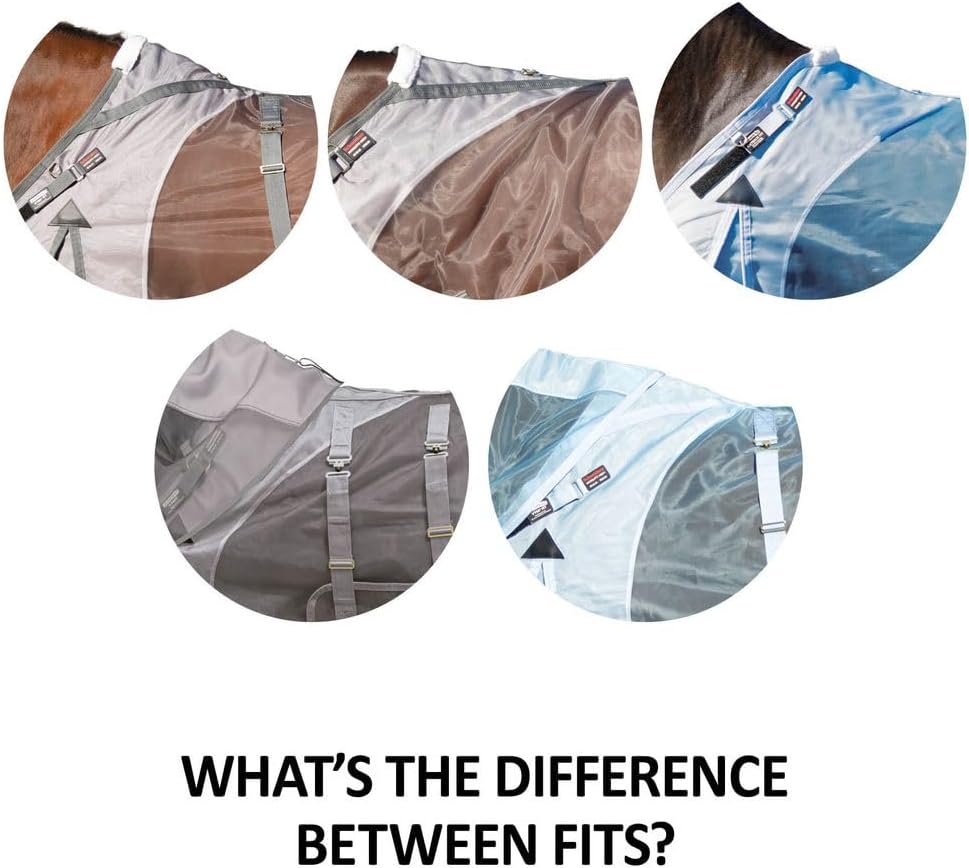 Schneiders Mosquito Mesh II Adjusta-Fit Horse Fly Sheets | Insect & UV Protection for Horses | Durable 350D Mesh | Reflective Safety Stripes