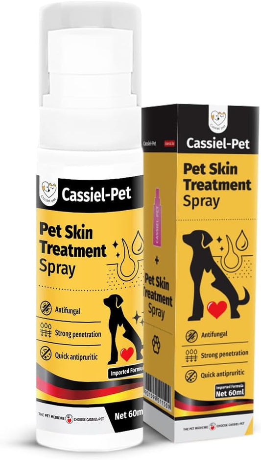 Hot Spot Spray for Dogs, Itch Relief Spray & Hot Spot Treatment for Dogs, Helps Alleviate Allergies Dry Itchy Skin, Wound Care Spray for All Animals, 2.02oz