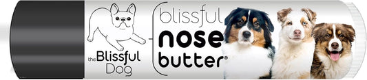 The Blissful Dog Australian Shepherd Nose Butter for Dry, Cracked Skin, Lick-Safe Dog Nose Balm with Moisturizing Shea Butter, Almond, Olive, and Essential Oils, Pet Supplies, Uncented, 0.15 oz.