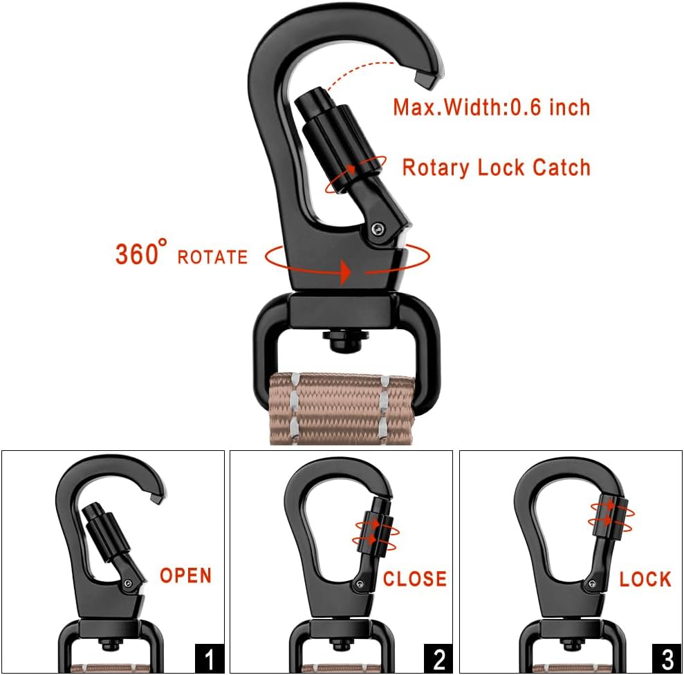 PLUTUS PET Short Training Dog Leash with Padded Handle for Medium Large Dogs,18 Inch Heavy Duty Strong Traffic Leash with Carabiner Clip for Climbing Walking or Guiding Blind(18”，Beige)