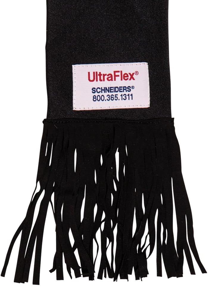 UltraFlex Tail Bag with Fringe | Color Black | Protects Horse Tails | Natural Feel Fringe | UV Protection | Easy to Clean | Stable Essential