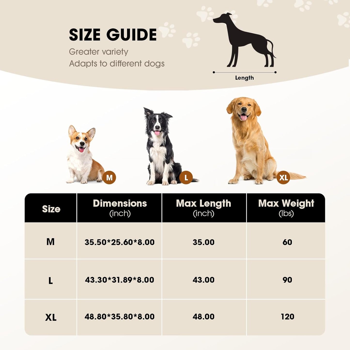 Elevated Dog Bed, Raised Outdoor Dog Bed for Large Sized Dog, Portable Cooling Pet Cot with Breathable & Washable Mesh, Indoor & Outdoor Pet Hammock with Skid-Resistant Feet.