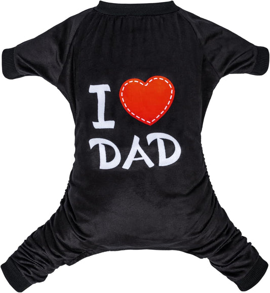 CuteBone Dog Halloween Pajamas Puppy Onesies Small Dogs Soft Pjs Coat Cat Apparel Comfy Pet Christmas Clothes Outfit Doggie Bodysuit P296M