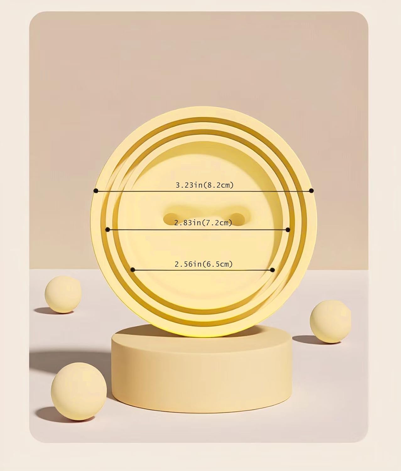 Pet Food Can Lids & Spoons Set Silicone Cover for Pet Can Food Cute Shape Cat Wet Food Spoon With One Lid and One Spoon(YELLOW)