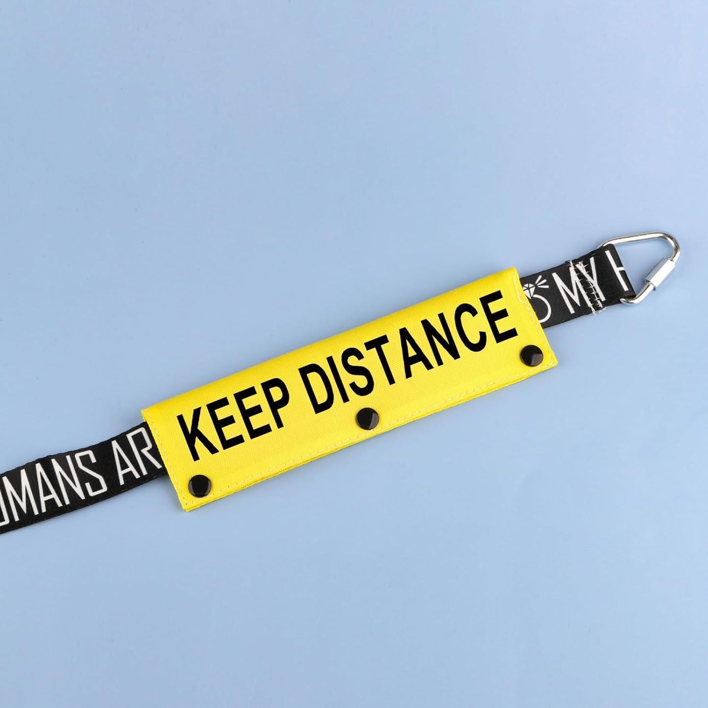 Funny Dog Leash Sleeve Keep Distance Dog Leash Wrap Sleeve Pet Birthday Gift (Keep Distance YE Sleeve)