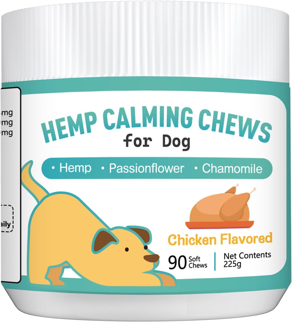 Tekola Hemp Calming Chews for Dogs Anxiety Relief Dog Calming Chews Natural Ingredients Dog Calming Aid with Separation, Barking and Sleeping, Promote Relaxation, Reduce Stress