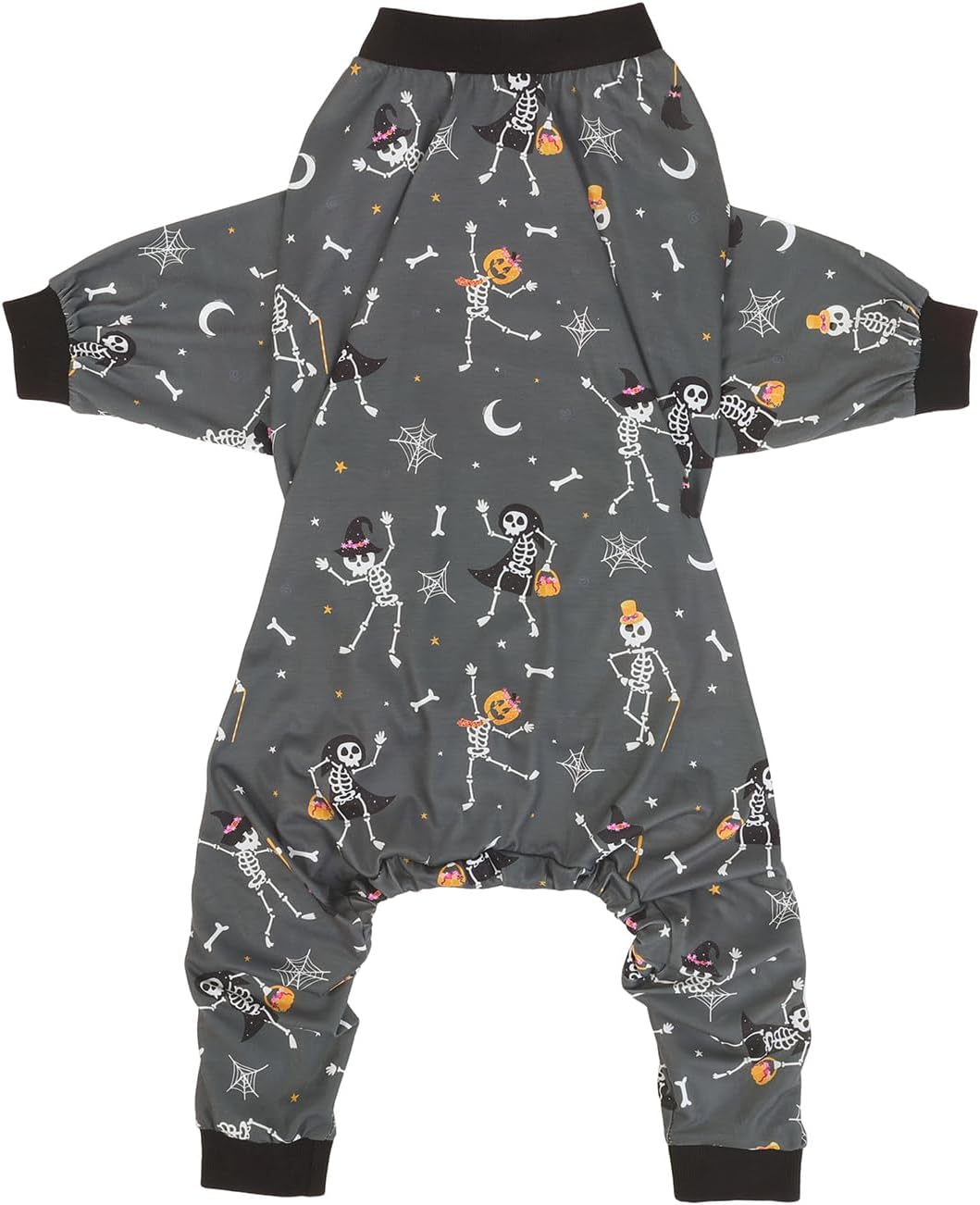 HDE Dog Pajamas One Piece Jumpsuit Lightweight Dog PJs Shirt for M-3XL Dogs Skeleton Bones - 2XL