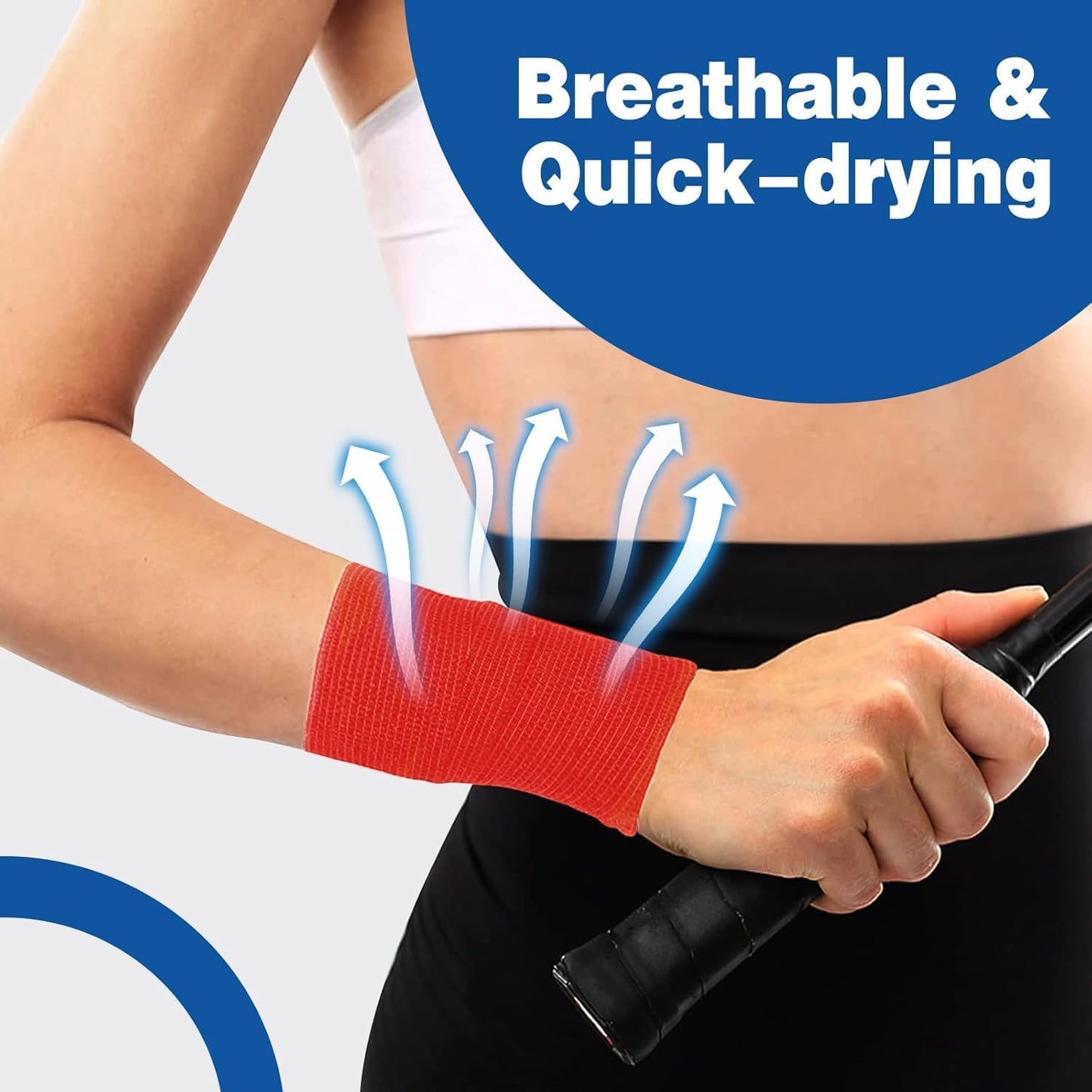 AZEN 120 Pack Self Adhesive Bandage Wrap, 2" X 5 Yards Elastic Cohesive Bandage Wrap, Color Athletic Tape, Vet Wrap, Ankle Tape