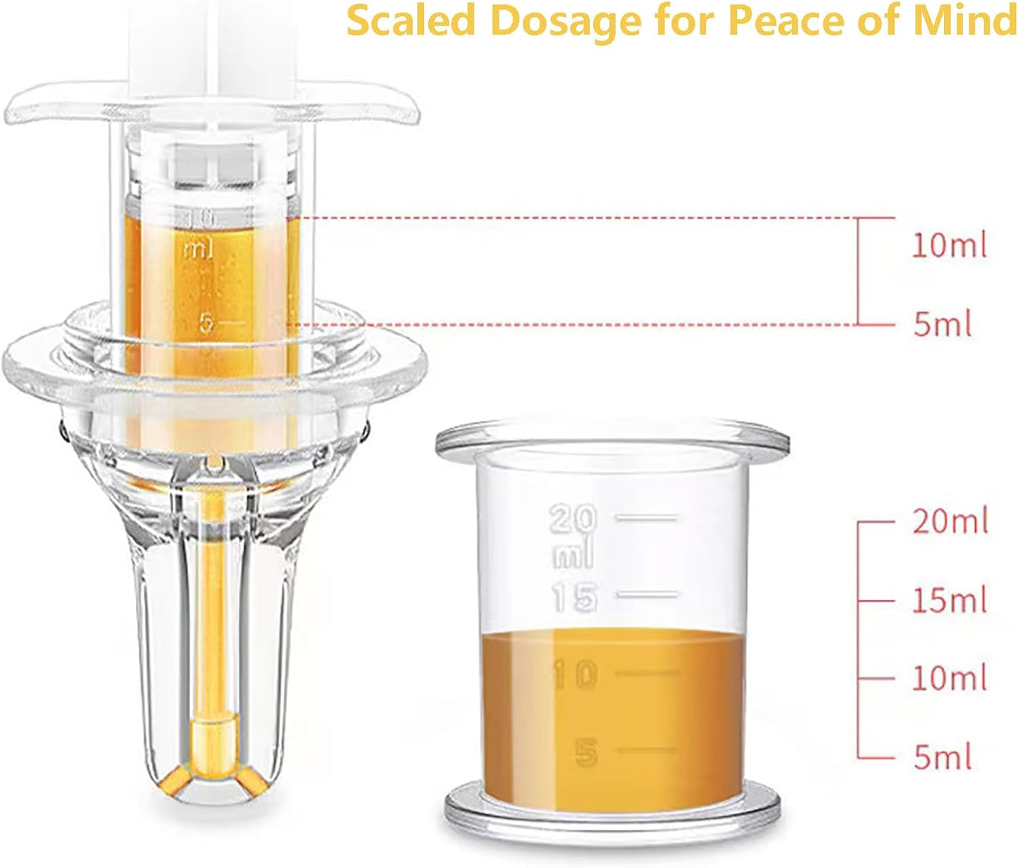 Pet Liquid Feeding Kit Pet Feeding Syringe Soft Tip, Cat Dog Syringe Bottles for Pet Feeding,Pet Medical Feeding Dispenser Tool (White)