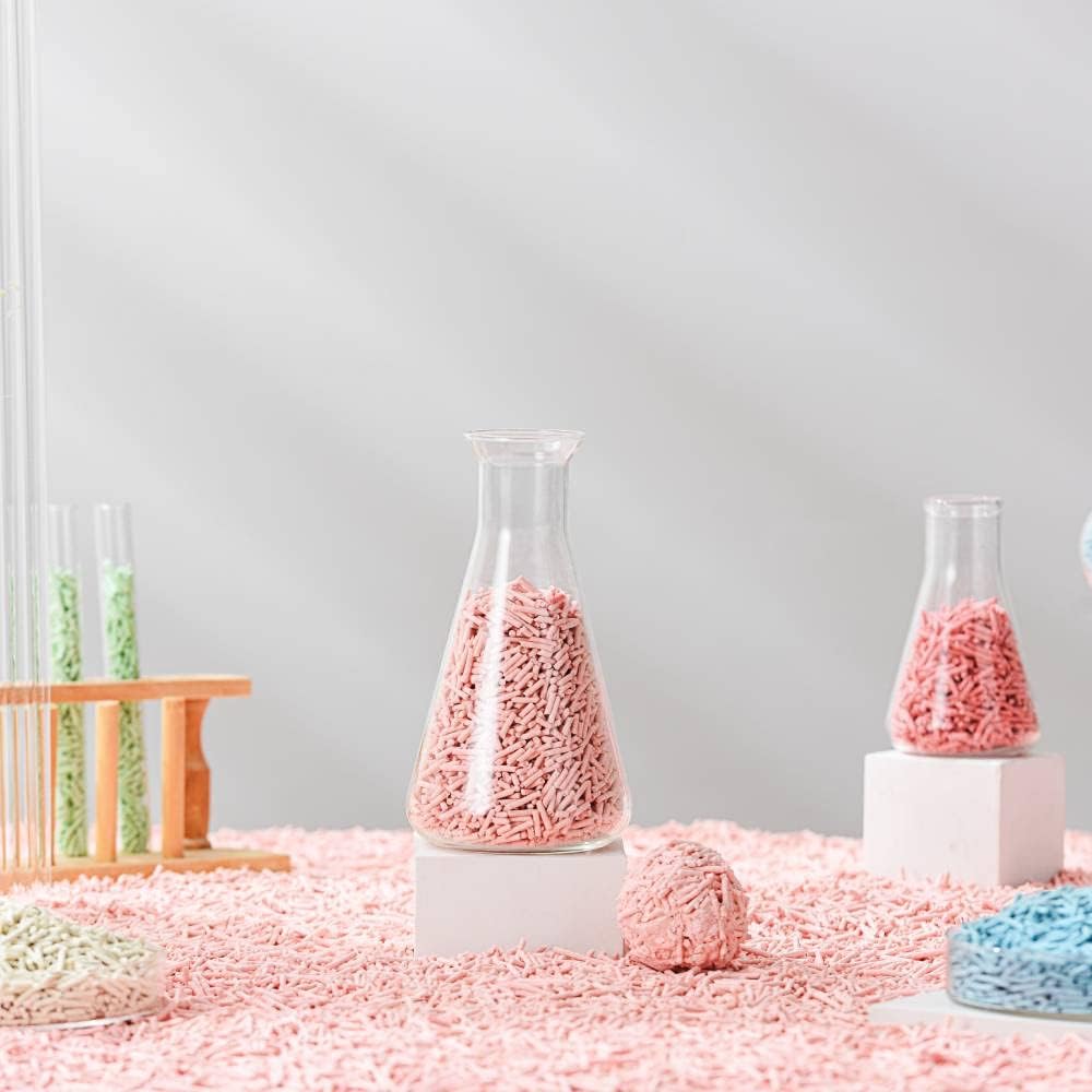 Tofu Cat Litter Natural Clumping Tofu Cat Litter, Fast Clumping and Easily Scoop-able 5.5lb/88oz 5 Scents - Ocean Fresh, 8 Pack