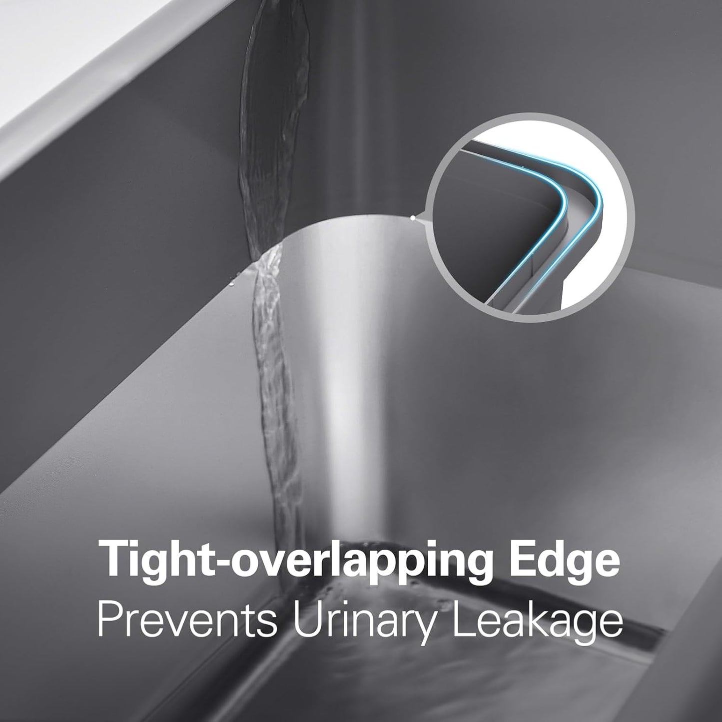 Zarler XXL Stainless Steel Litter Box, Extra Large Cat Litter Boxes 27.8" L x 20" W x 12.9" H, Metal Litter Box with Lid for Multiple Cats, High Sided, Non-Sticky, Anti-Urine Leakage (Grey)