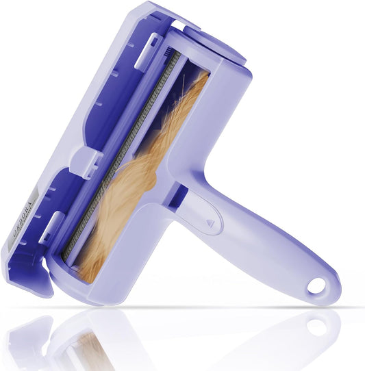 ORDORA Pet Hair Remover for Couch, Reusable Dog Hair Remover Roller for Dog & Cat, Self-Cleaning, No Adhesive or Sticky Tape Needed, Perfect Fur Remover for Couch (Violet)