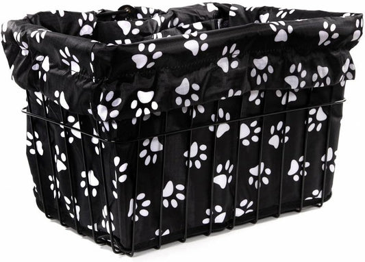 Cruiser Candy Bike Basket Liner Waterproof, Universal Fit for Most Bike Baskets, Stylish 2in1Tote, Bike Basket Cover, EBiKE Front Wire Or Wicker Bike Baskets Fits Up to 15x12x10