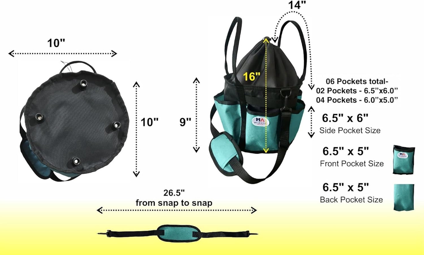 Majestic Ally horse Grooming Organizer Tote Bag