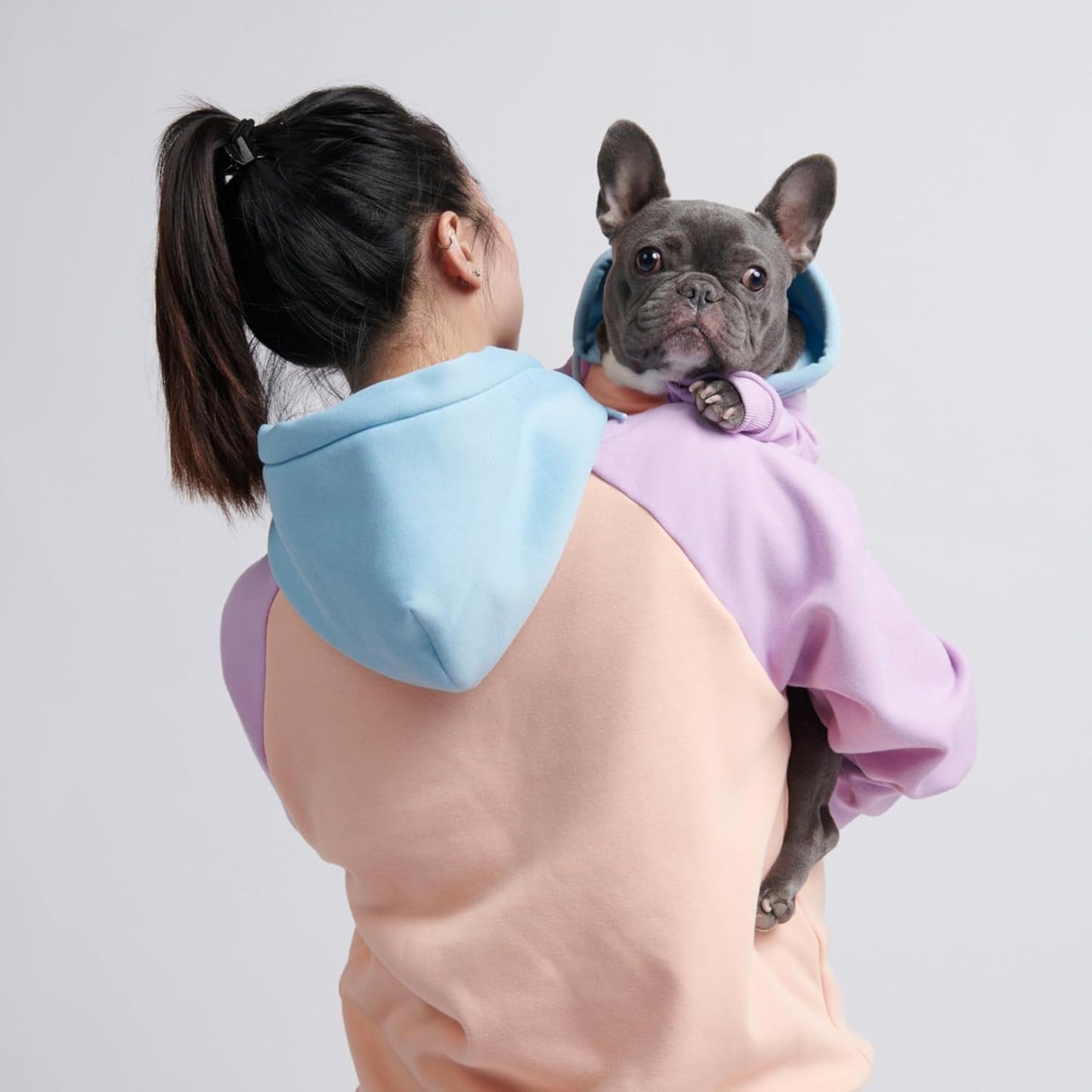 Spark Paws Dog Hoodie – Premium Dog Sweater for Small, Medium, and Large Dogs | Warm Outfits for French Bulldogs, Pitbull, Puppy, Winter Jacket Alternative - Cotton Candy - 5XL