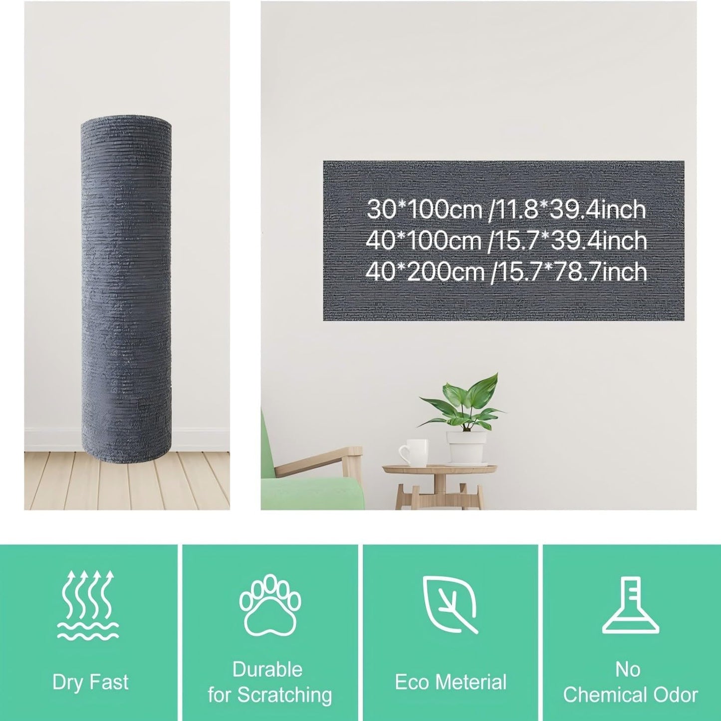 Cat Scratch Couch Furniture Protector, Adhesive Cat Scratch Pad Deterrent for Furniture, DIY Climbing Cat Scratcher Couch Protector from Cat Claws Furniture Protectors from Cats Scratching