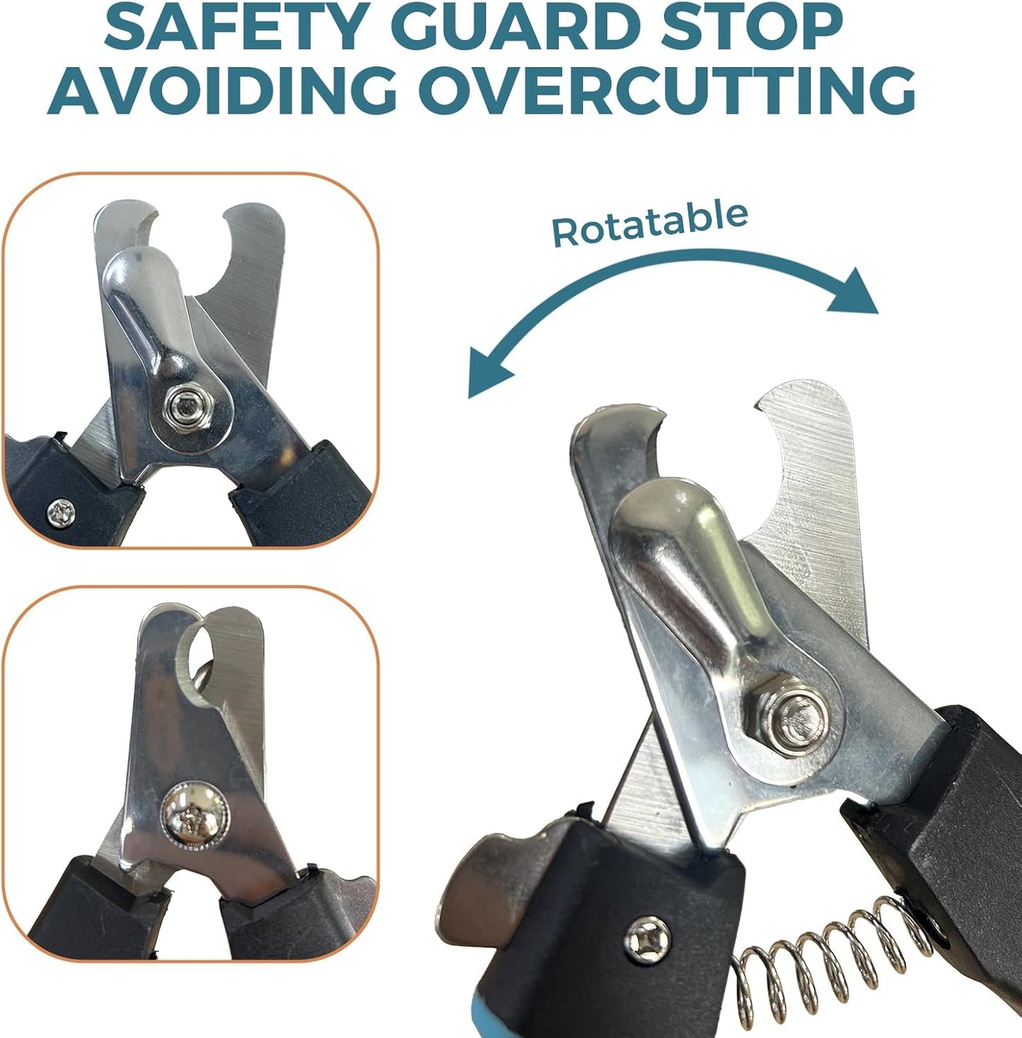 PIPAFFEED Dog Nail Grinder Upgraded with with Dog Nail Trimmers,2 LED Lights, 3-Speed Rechargeable & Quiet - Upgraded Electric Pet Nail Trimmer, Painless Paws Grooming Tool-Bule