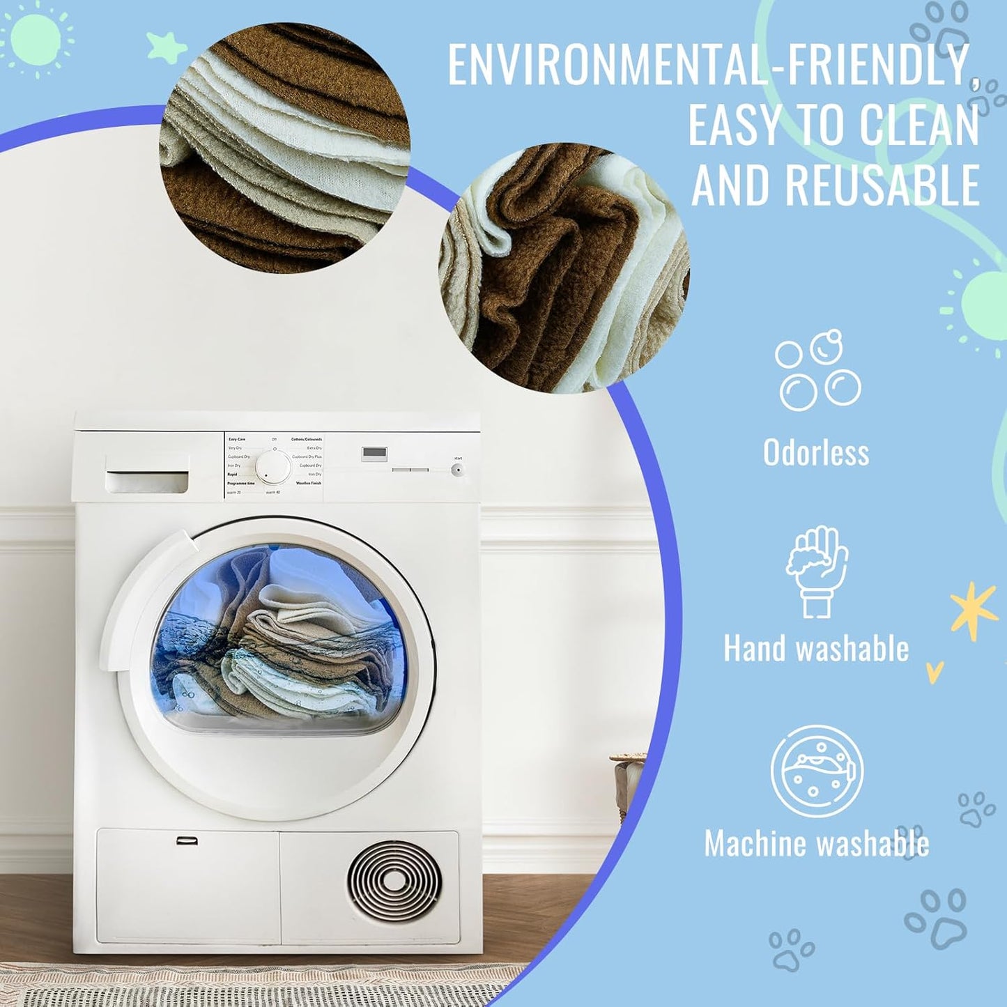 Pet Snuffle Ball, Puzzle Sniffing Interactive Dog Ball for Blind Dogs Training Stress Relief Dog Enrichment Toys Treat Machine Washable (Milk Tea Brown, 10cm)