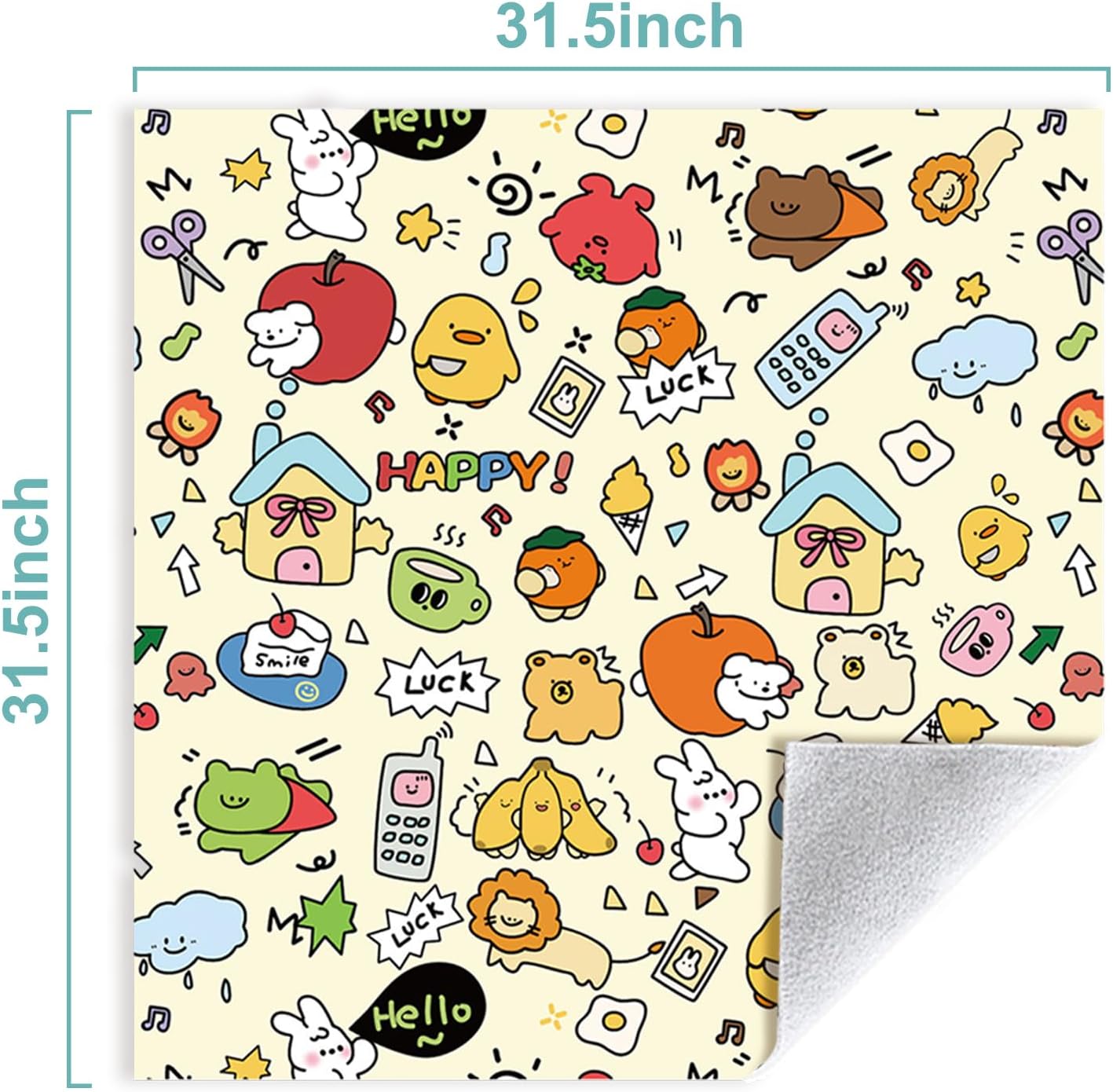 Cat Grooming Wrap for Cutting Nails with Cat Nail Clipper, Self-Adherent Wrap for Ear Cleaning, Anti-Runaway/Scratch, Cat Swaddle Wrap for Calming, Yellow